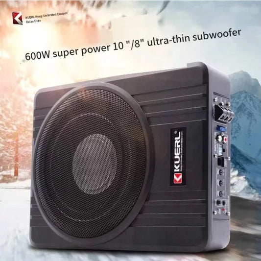 12V High-power Aluminum Car Speakers 10 Inch Ultra-thin Under Seat Sound System