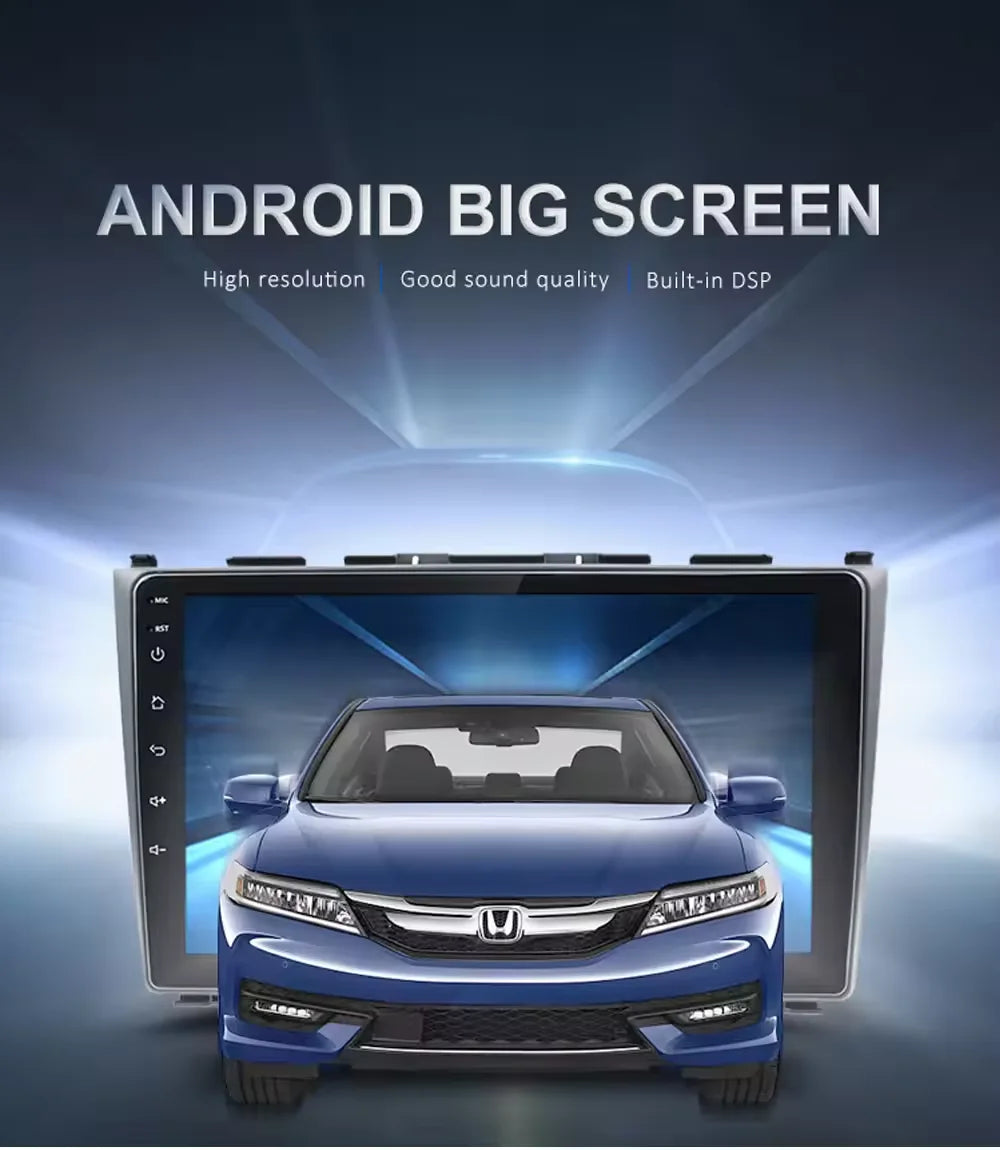 Android 13 IPS DSP Car  for Honda CRV 2006-2012 GPS BT WIFI Video Audio