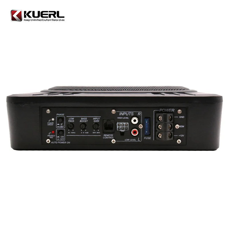 12V High-power Aluminum  Car Speakers 10 Inch Ultra-thin Under Seat Sound System