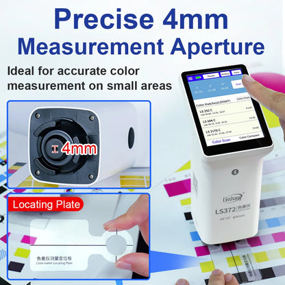 LS372 4mm Aperture Touch Screen APP Colorimeter for Printing Paper