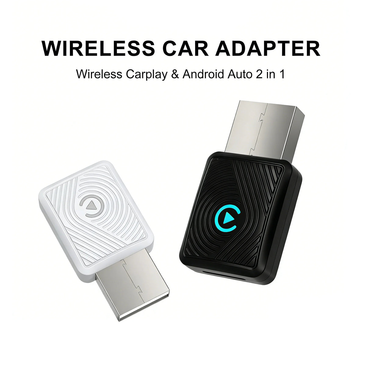 Wireless Carplay Adapter OEM Buttons Control Wired to Wireless Android Auto Wireless Carplay Easy Connection Plug and Play