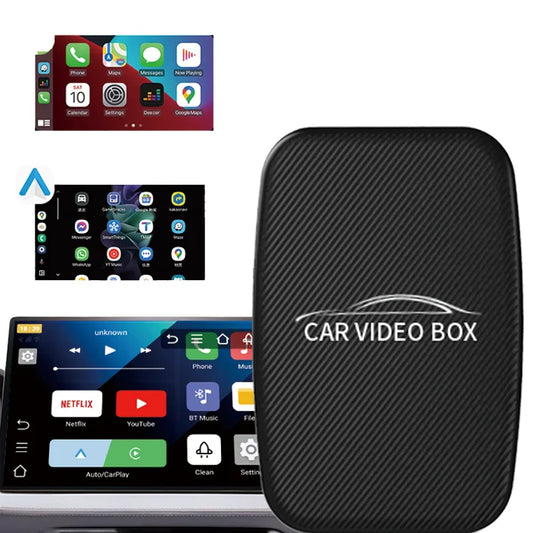 Wireless CarPlay Adapter Netflix & YouTube Android 12 CarPlay Video Box