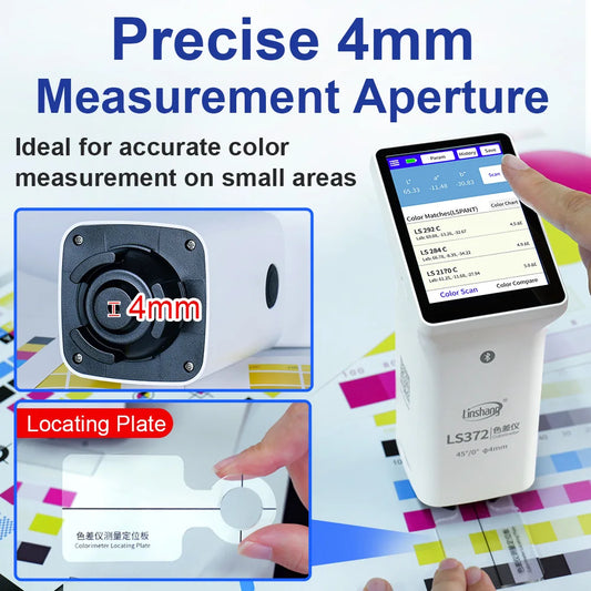 Linshang LS372 Color Spectrometer 45/0 4mm Aperture Linshang with Bluetooth