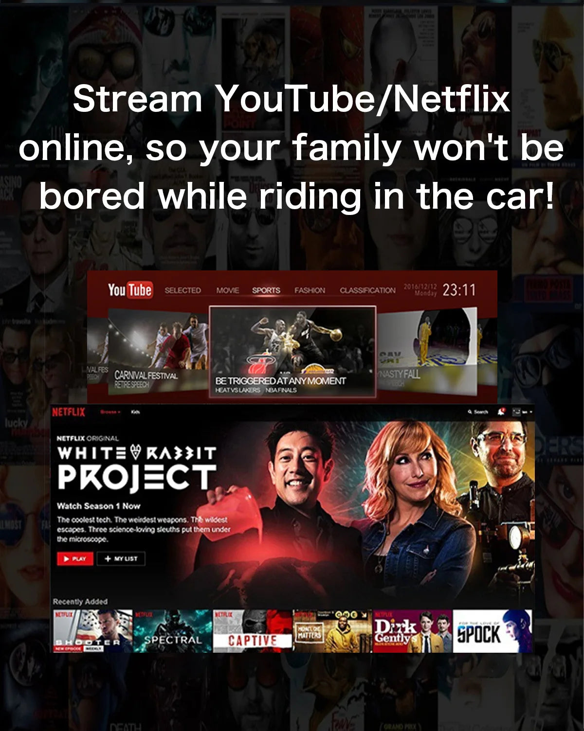Wireless CarPlay Adapter Netflix & YouTube Android 12 CarPlay Video Box
