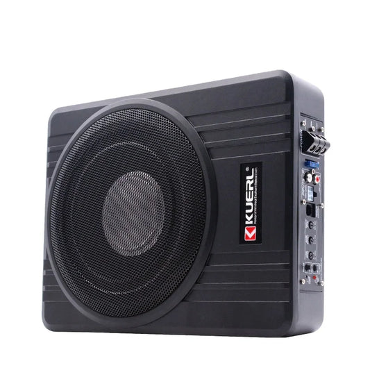 12V High-power Aluminum  Car Speakers 10 Inch Ultra-thin Under Seat Sound System