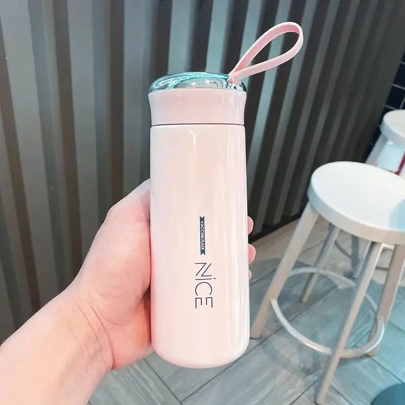 New Nice Glass Liner Creative Water Bottle Simple Department Store Student Bottle Gift