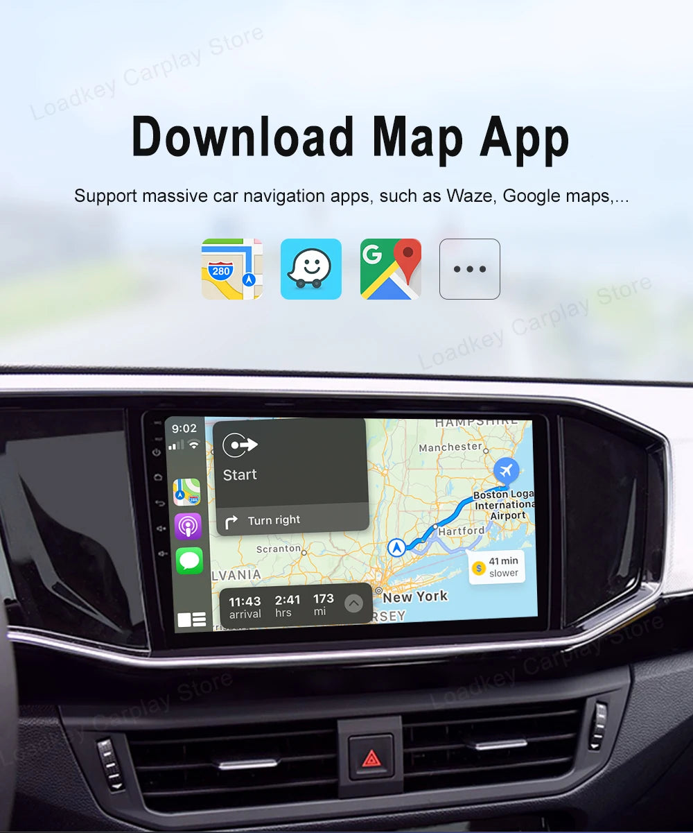 LoadKey & Carlinkit Wired & Wireless CarPlay Wireless Android Auto Dongle for Modify Android Screen Car Ariplay Smart Link IOS15