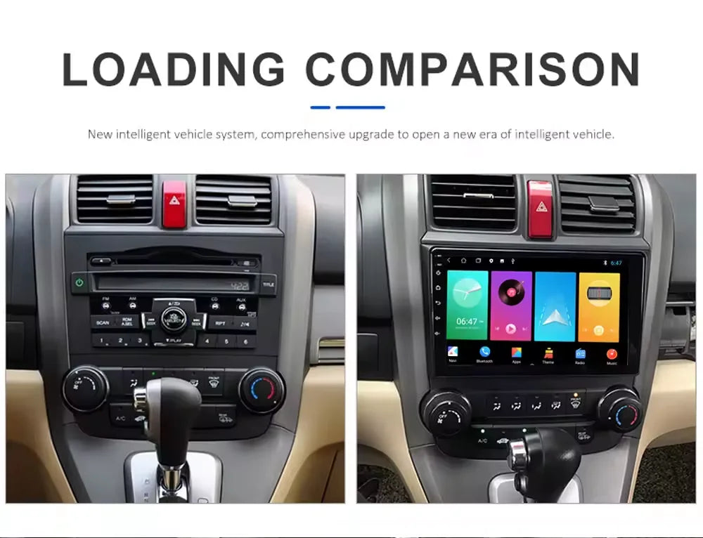 Android 13 IPS DSP Car  for Honda CRV 2006-2012 GPS BT WIFI Video Audio
