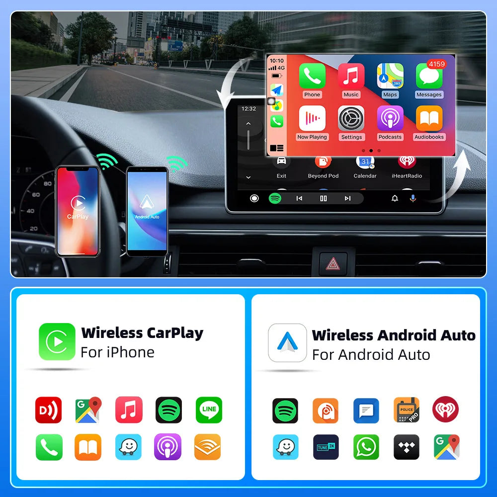 Mini 2.4 5ghz  Usb-c Wireless Adapter Carplay Android Auto for apple Dongle
