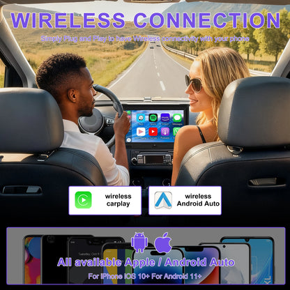 Wireless Carplay Adapter OEM Buttons Control Wired to Wireless