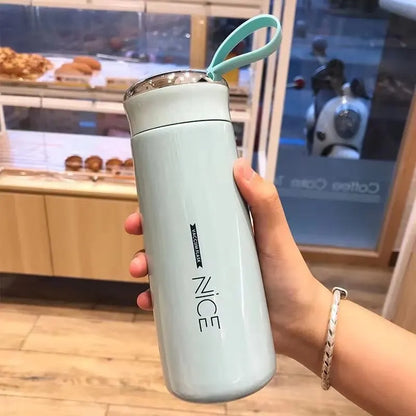 New Nice Glass Liner Creative Water Bottle Simple Department Store Student Bottle Gift