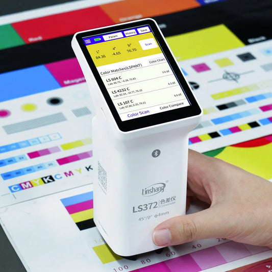 LS372 4mm Aperture Touch Screen APP Colorimeter for Printing Paper