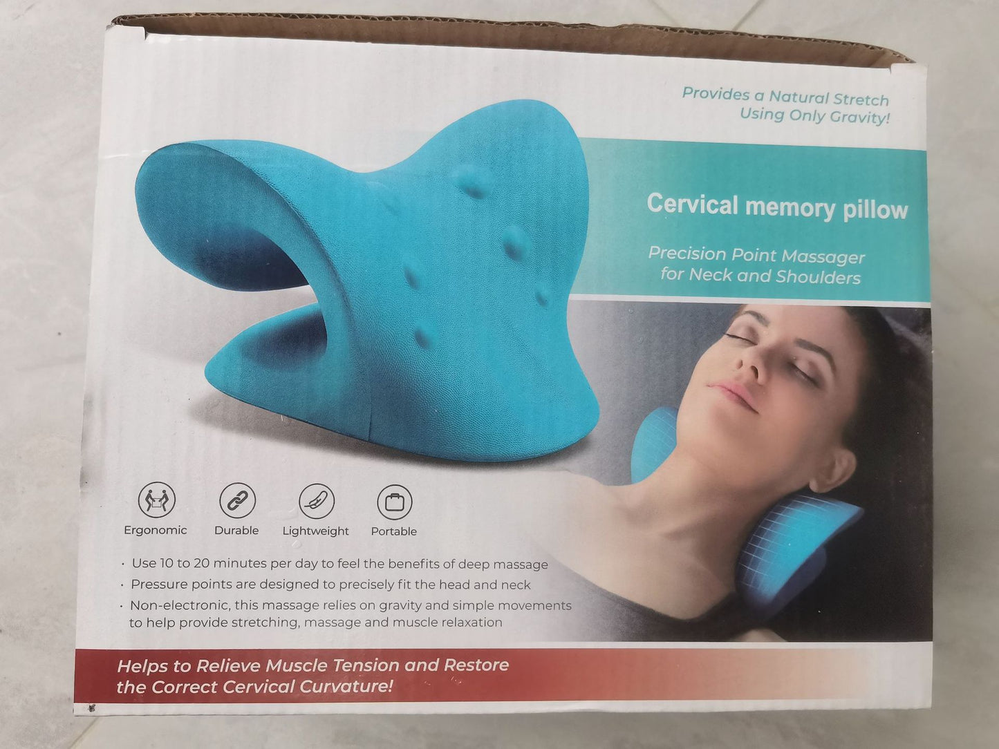 Cervical Spine  Pillow Cervical Spine Orthosis Traction and Neck Massage Pillow