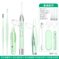 Children's ear scoop with lamp ear tweezers booger clip rechargeable battery soft head