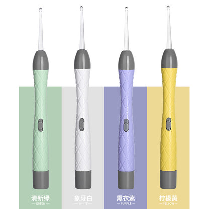Children's ear scoop with lamp ear tweezers booger clip rechargeable battery soft head