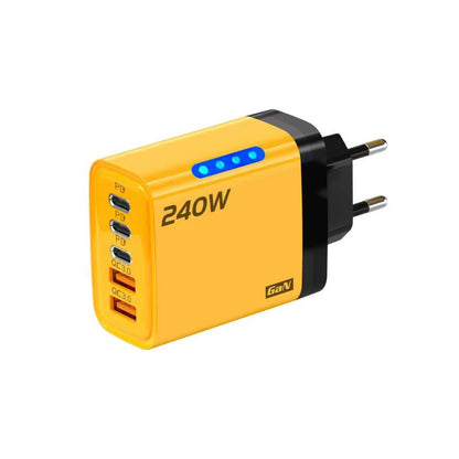 5 in 1 GaN Desktop Charger 240W Fast Charging Adapter Quick Charge Wall Charger