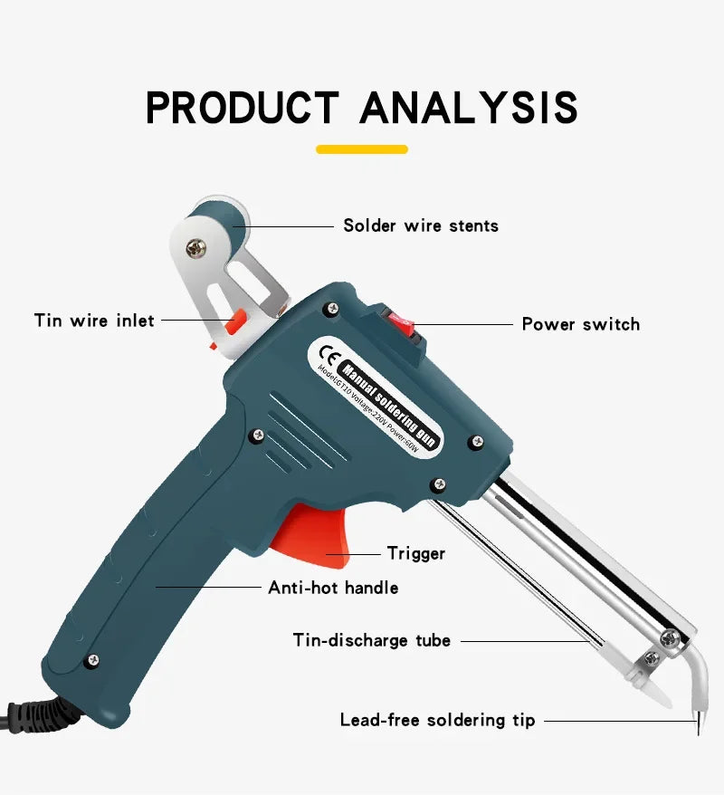 60W Automatic Electric Soldering Iron Tin Gun Hand-Held automatic feeding