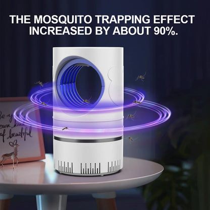 Electric Fly Bug Mosquito Insect Killer LED Light Trap Control Lamp with Power Supply Adapter