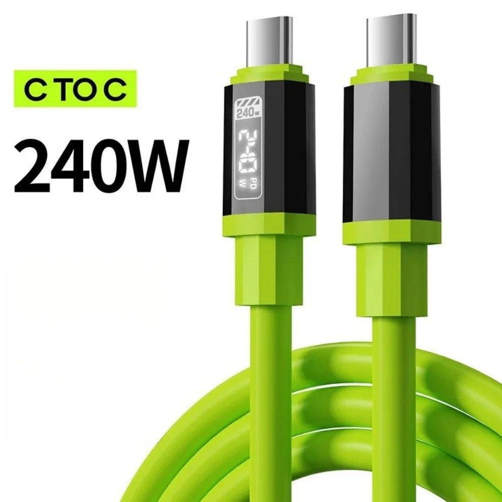 240W TypeC Charger PD Fast Charging Phone Power Adapter Quick Charge Wall Charger