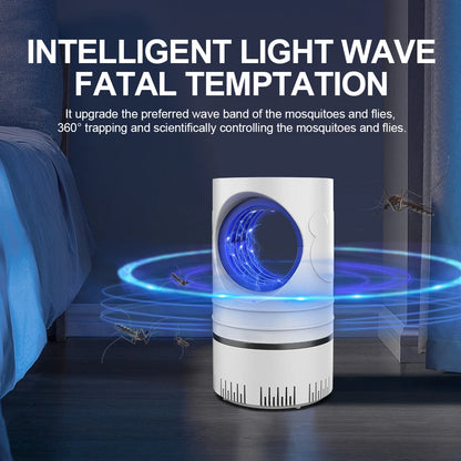 Electric Fly Bug Mosquito Insect Killer LED Light Trap Control Lamp with Power Supply Adapter