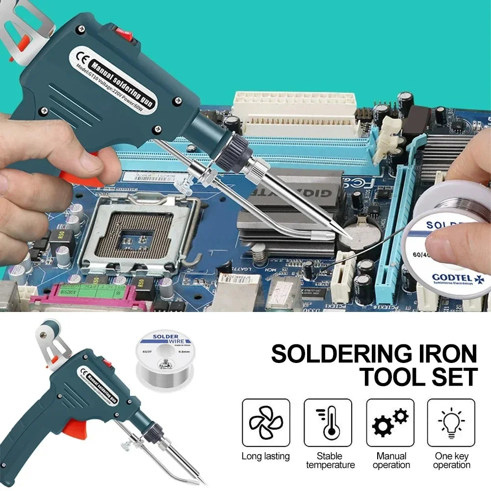 60W Automatic Electric Soldering Iron Tin Gun Hand-Held automatic feeding