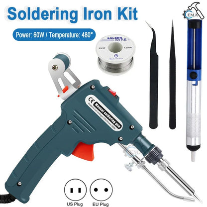 60W Automatic Electric Soldering Iron Tin Gun Hand-Held automatic feeding