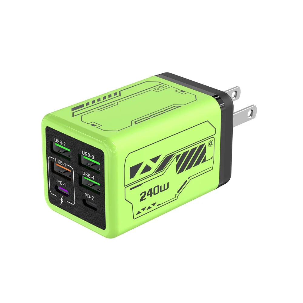 240W TypeC Charger PD Fast Charging Phone Power Adapter Quick Charge Wall Charger