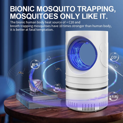 Electric Fly Bug Mosquito Insect Killer LED Light Trap Control Lamp with Power Supply Adapter
