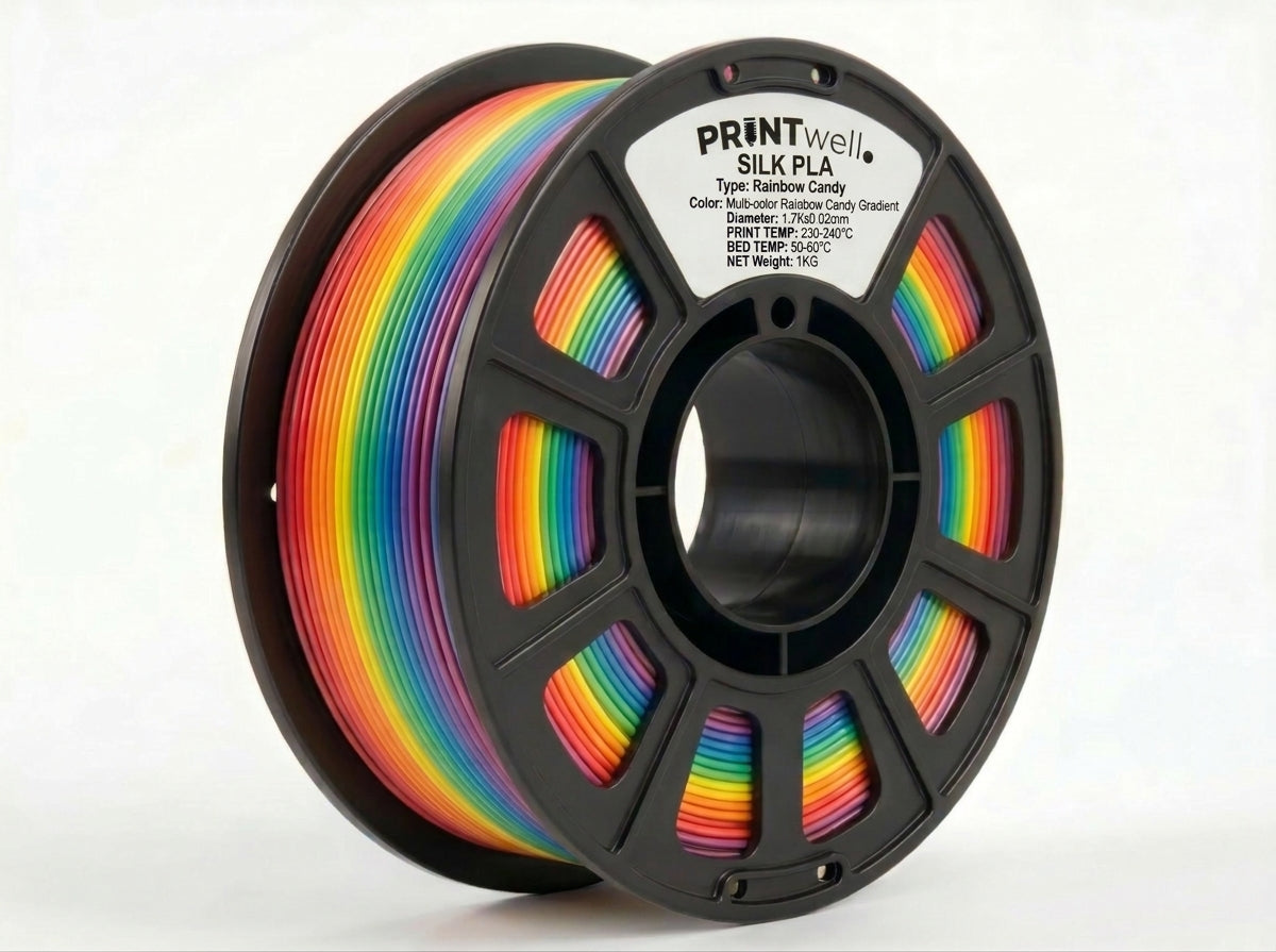 Pre-order (Nov27-Dec10) Advance payment 25% Silk PLA rainbow candy 1kgx10pcs (10kg box)