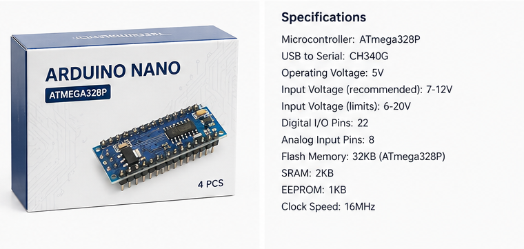 Arduino Nano ATmega328P product view 3