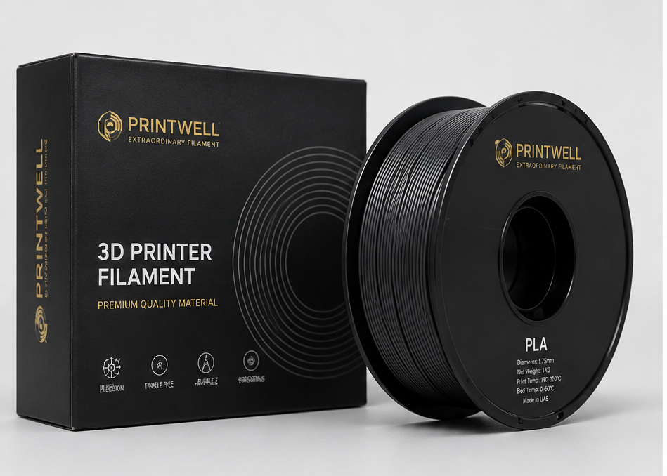 Printwell 3D printer filament box and spool